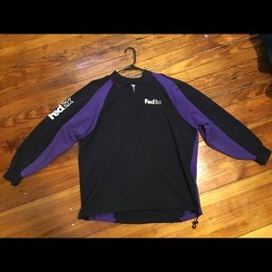 FedEx Half Zip Sweater